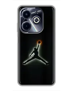 Чехол для Infinix Hot 40i с картинкой «Jordan Gradient Logo» Чехол для Infinix Hot 40i с картинкой «Jordan Gradient Logo»
