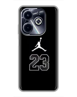 Чехол для Infinix Hot 40i с картинкой «Jordan Flight 23»