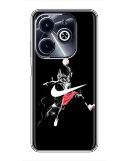Чехол для Infinix Hot 40i с картинкой «Jordan Jumpman»