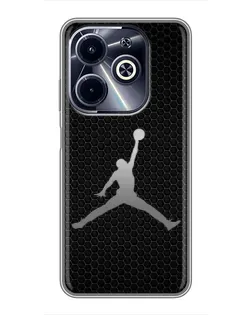 Чехол для Infinix Hot 40i с картинкой «Jordan Dark Carbon»