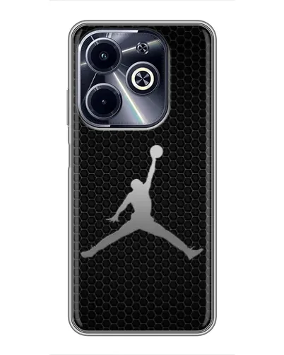 Чехол для Infinix Hot 40i с картинкой «Jordan Dark Carbon» Чехол для Infinix Hot 40i с картинкой «Jordan Dark Carbon»
