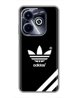 Чехол для Infinix Hot 40i с картинкой «Adidas с диагональными полосами»