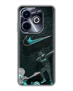 Чехол для Infinix Hot 40i с картинкой «Спортивный арт Nike» Чехол для Infinix Hot 40i с картинкой «Спортивный арт Nike»