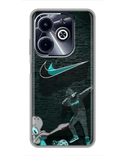 Чехол для Infinix Hot 40i с картинкой «Спортивный арт Nike»