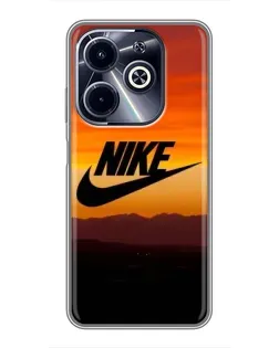 Чехол для Infinix Hot 40i с картинкой «Nike — вечерний горизонт»