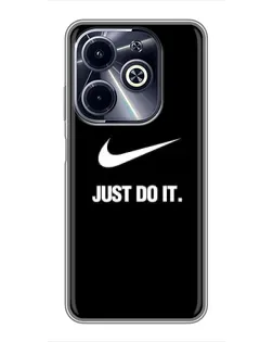 Чехол для Infinix Hot 40i с картинкой «Классический принт Nike»