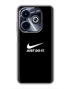 Чехол для Infinix Hot 40i с картинкой «Минимализм от Nike»