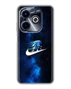 Чехол для Infinix Hot 40i с картинкой «Звездный путь Nike»