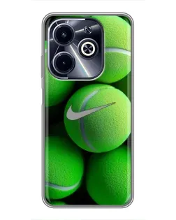Чехол для Infinix Hot 40i с картинкой «Теннисные мячи Найк»