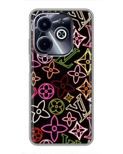 Чехол для Infinix Hot 40i с картинкой «Неоновый микс Nike»
