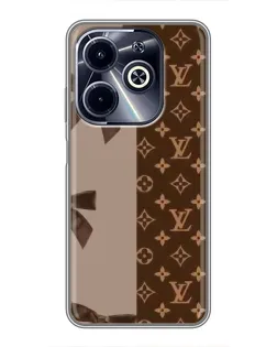 Чехол для Infinix Hot 40i с картинкой «Louis Vuitton — банты»