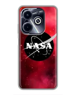 Чехол для Infinix Hot 40i с картинкой «NASA — красная туманность»