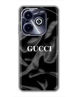 Чехол для Infinix Hot 40i с картинкой «Gucci — шелковые волны»