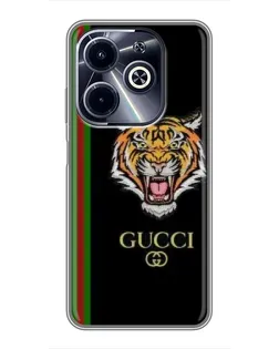 Чехол для Infinix Hot 40i с картинкой «Тигр Gucci» Чехол для Infinix Hot 40i с картинкой «Тигр Gucci»