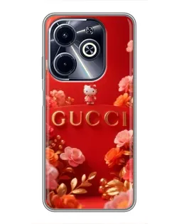Чохол для Infinix Hot 40i з картинкою «Gucci — золотий сад»