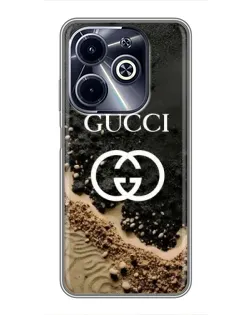 Чохол для Infinix Hot 40i з картинкою «Gucci — піщані дюни»