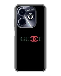 Чохол для Infinix Hot 40i з картинкою «Gucci — червоний градієнт»