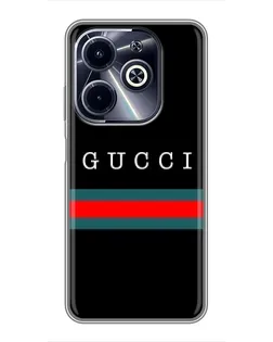 Чохол для Infinix Hot 40i з картинкою «Gucci — червоний пояс»