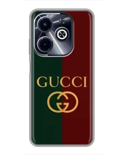 Чохол для Infinix Hot 40i з картинкою «Gucci — темно-зелений градієнт»