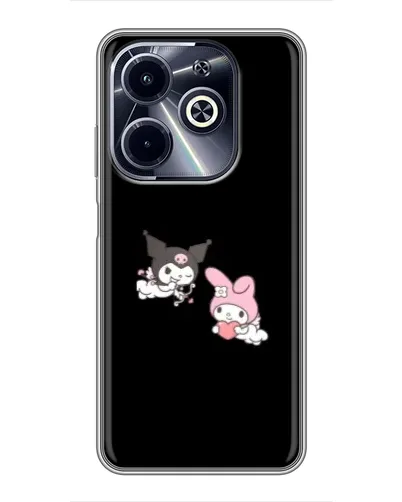 Чехол для Infinix Hot 40i с картинкой «My Melody и Kuromi» Чехол для Infinix Hot 40i с картинкой «My Melody и Kuromi»