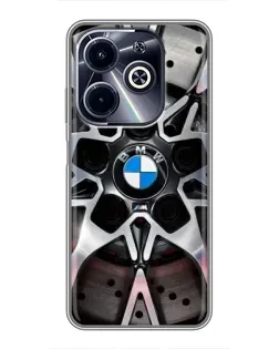 Чехол для Infinix Hot 40i с картинкой «BMW — деталь диска»