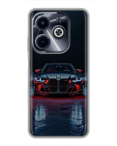 Чехол для Infinix Hot 40i с картинкой «BMW на мокрой дороге» Чехол для Infinix Hot 40i с картинкой «BMW на мокрой дороге»