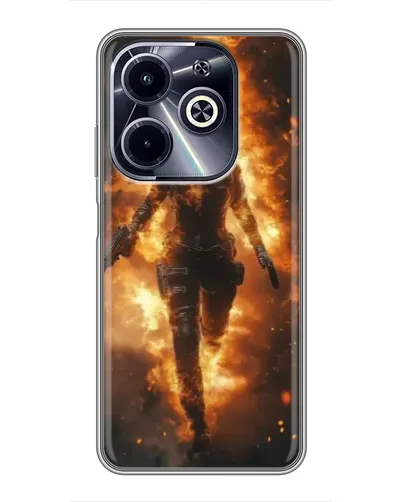 Чехол для Infinix Hot 40i с картинкой «BMW — скорость в дожде» Чехол для Infinix Hot 40i с картинкой «BMW — скорость в дожде»