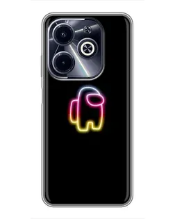 Чехол для Infinix Hot 40i с картинкой «Among Us градиент» Чехол для Infinix Hot 40i с картинкой «Among Us градиент»