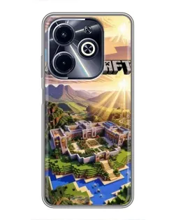 Чохол для Infinix Hot 40i з картинкою «Minecraft панорама»