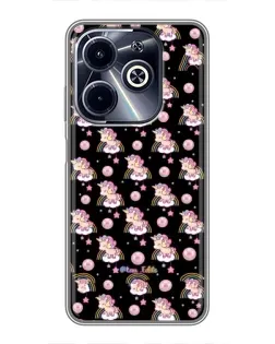 Чехол для Infinix Hot 40i с картинкой «Magic Unicorn паттерн»