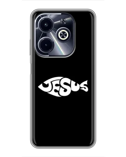 Чехол для Infinix Hot 40i с картинкой «Рыба Jesus» Чехол для Infinix Hot 40i с картинкой «Рыба Jesus»