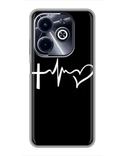 Чехол для Infinix Hot 40i с картинкой «Пульс веры»