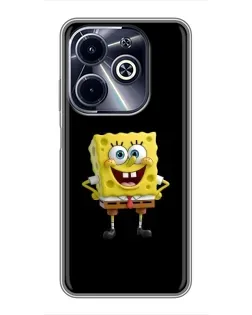 Чехол для Infinix Hot 40i с картинкой «Классический Губка Боб»