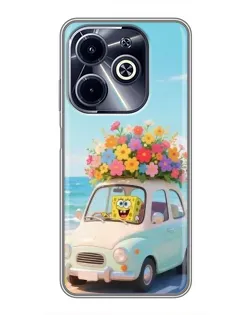 Чехол для Infinix Hot 40i с картинкой «Автомобильное путешествие»
