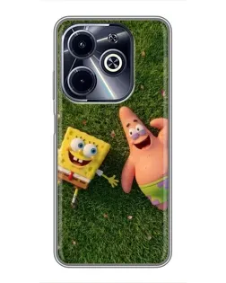 Чохол для Infinix Hot 40i з картинкою «Друзі на галявині»