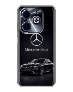 Чехол для Infinix Hot 40i с картинкой «Mercedes — решетка радиатора»