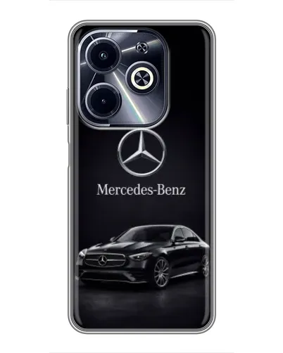 Чехол для Infinix Hot 40i с картинкой «Mercedes — решетка радиатора»