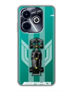 Чехол для Infinix Hot 40i с картинкой «Mercedes AMG Petronas»