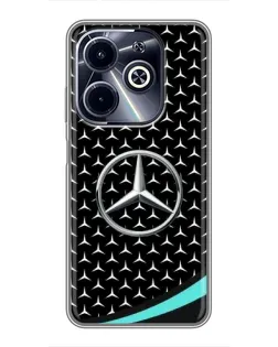 Чехол для Infinix Hot 40i с картинкой «Mercedes — бирюзовый акцент»
