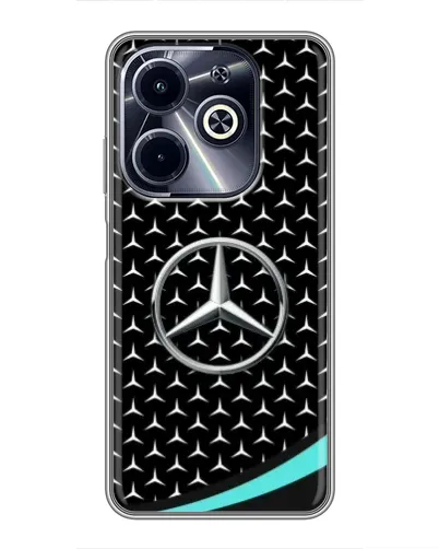 Чехол для Infinix Hot 40i с картинкой «Mercedes — бирюзовый акцент»