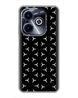 Чехол для Infinix Hot 40i с картинкой «Mercedes паттерн звезд» Чехол для Infinix Hot 40i с картинкой «Mercedes паттерн звезд»