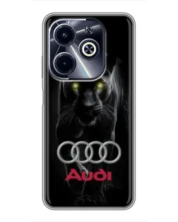 Чохол для Infinix Hot 40i з картинкою «Пантера та Audi» Чохол для Infinix Hot 40i з картинкою «Пантера та Audi»