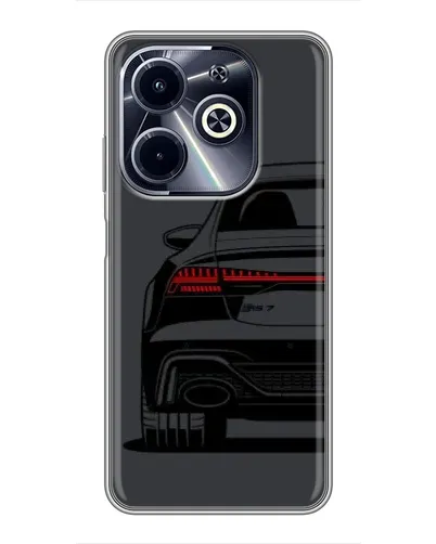 Чехол для Infinix Hot 40i с картинкой «Задняя часть Audi — арт»