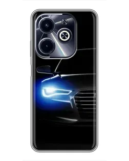 Чохол для Infinix Hot 40i з картинкою «Неоновий погляд Audi» Чохол для Infinix Hot 40i з картинкою «Неоновий погляд Audi»