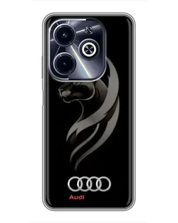 Чохол для Infinix Hot 40i з картинкою «Графіка — пантера та Audi» Чохол для Infinix Hot 40i з картинкою «Графіка — пантера та Audi»