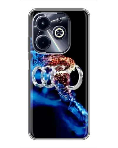Чехол для Infinix Hot 40i с картинкой «Энергия лого Audi»