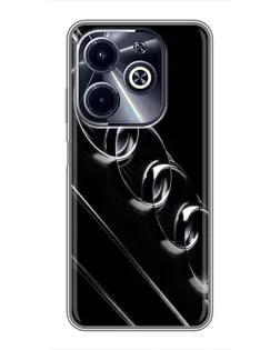 Чохол для Infinix Hot 40i з картинкою «Audi — абстрактні кільця» Чохол для Infinix Hot 40i з картинкою «Audi — абстрактні кільця»