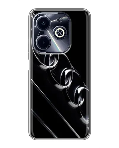 Чехол для Infinix Hot 40i с картинкой «Audi — абстрактные кольца»