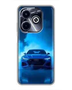 Чохол для Infinix Hot 40i з картинкою «Audi — блакитна енергія» Чохол для Infinix Hot 40i з картинкою «Audi — блакитна енергія»