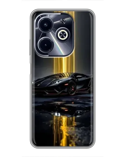 Чехол для Infinix Hot 40i с картинкой «Ночной Lamborghini драйв» Чехол для Infinix Hot 40i с картинкой «Ночной Lamborghini драйв»